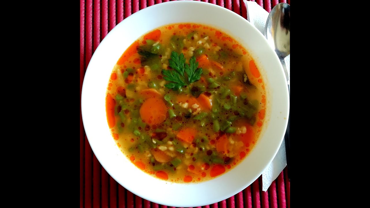 🍲Zsenge zöldbab (ceruzabab) leves.🍲