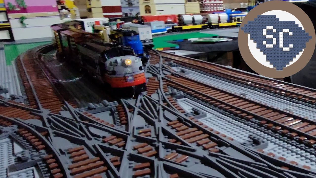 Huge LEGO Train Track Layout.. ft. City, Space, and Zoo Animals