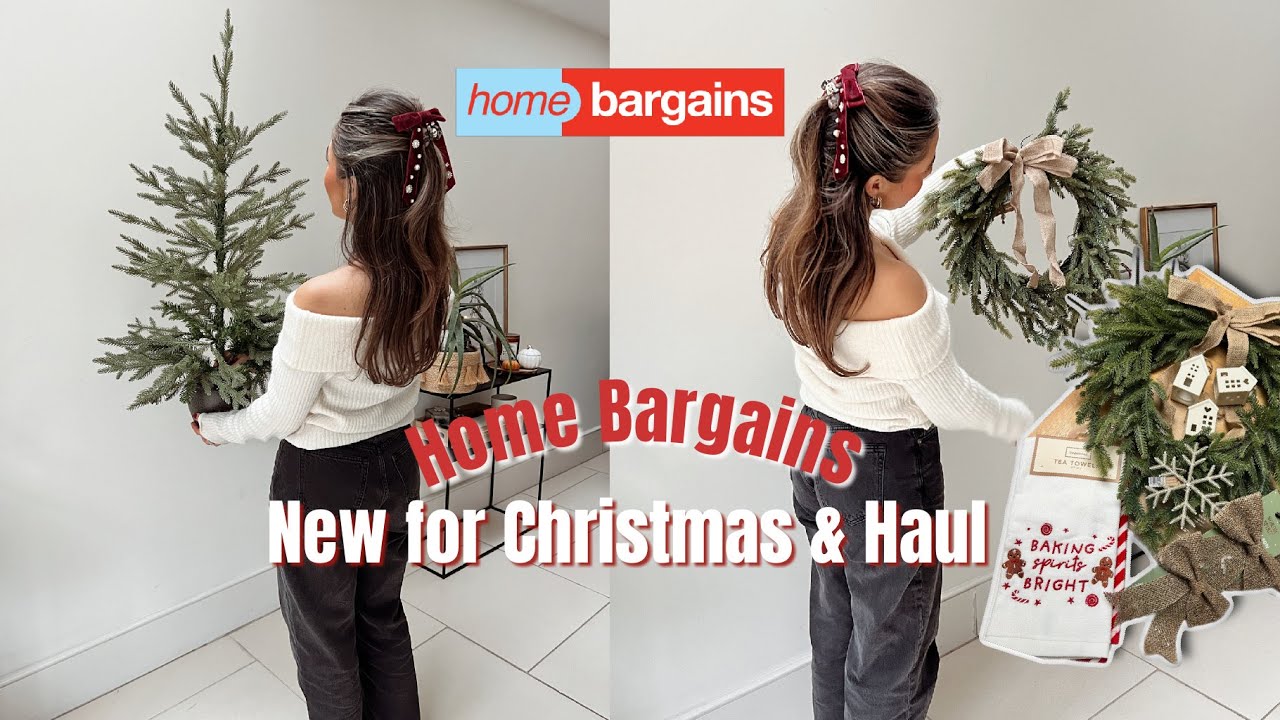 HOME BARGAINS SHOP WITH ME FOR CHRISTMAS & HAUL | MonaLisa Adlee