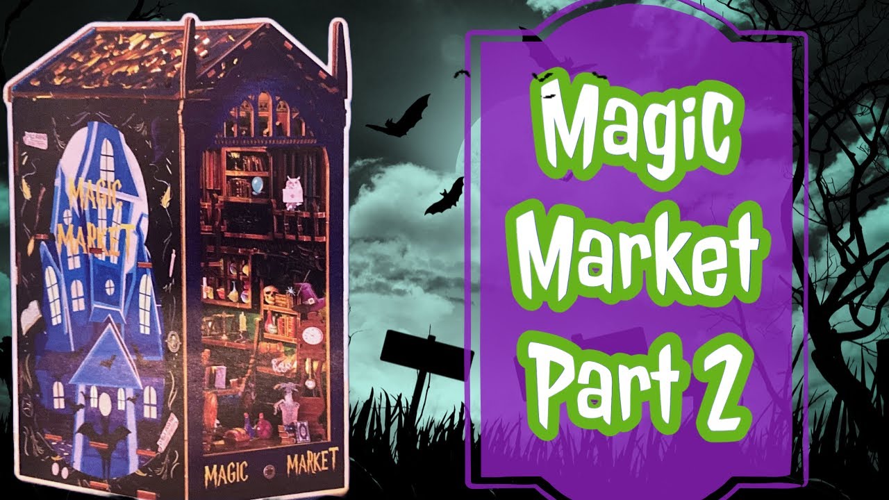 Magic Market Book Nook Part 2 DIY Timelapse