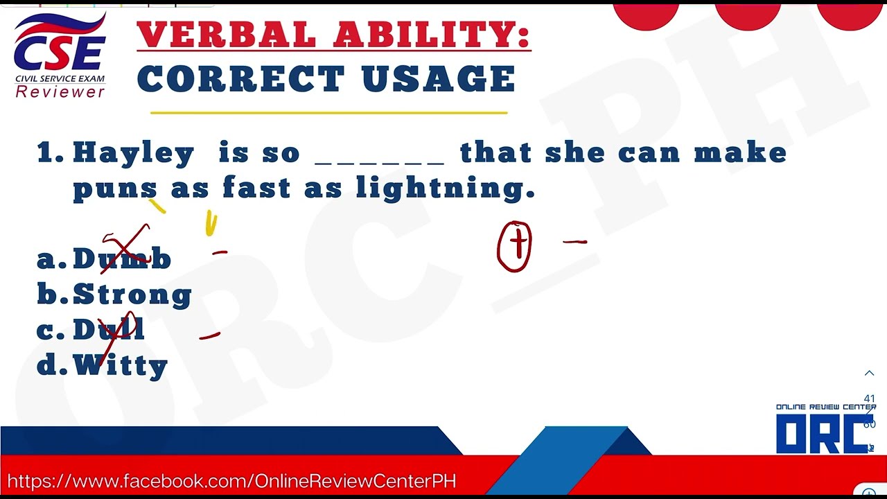 CORRECT USAGE  part2 / CIVIL SERVICE EXAM REVIEW / ENGLISH TOPICS TO REVIEW