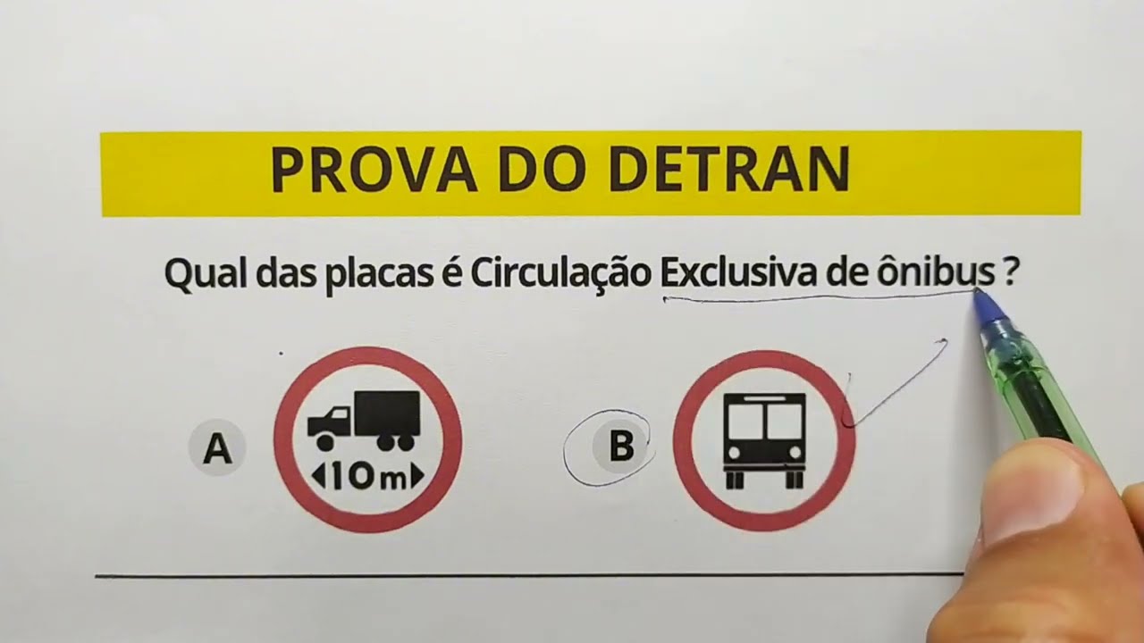 Prova do DETRAN 2025, conteúdo para a prova do DETRAN
