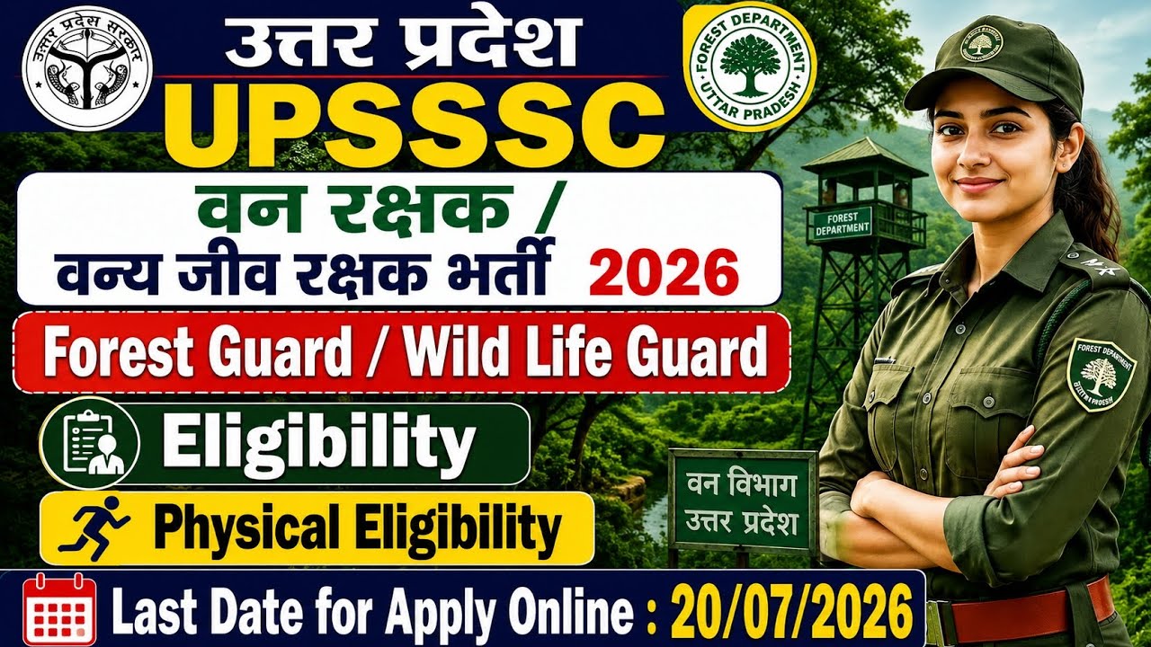 🔥 UPSSSC Forest Guard Recruitment 2026 | 708 Posts | 12th Pass | Eligibility, PET & Apply Online