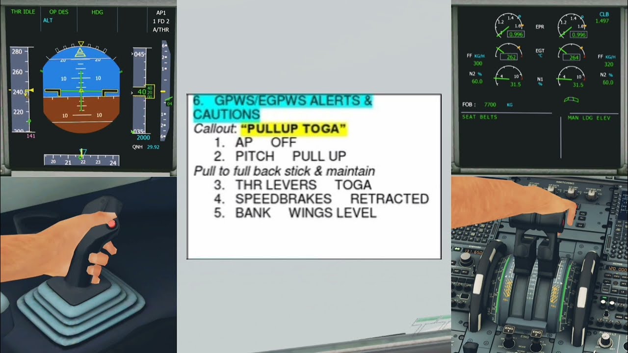 Airbus A321 Terrain Escape Maneuver
