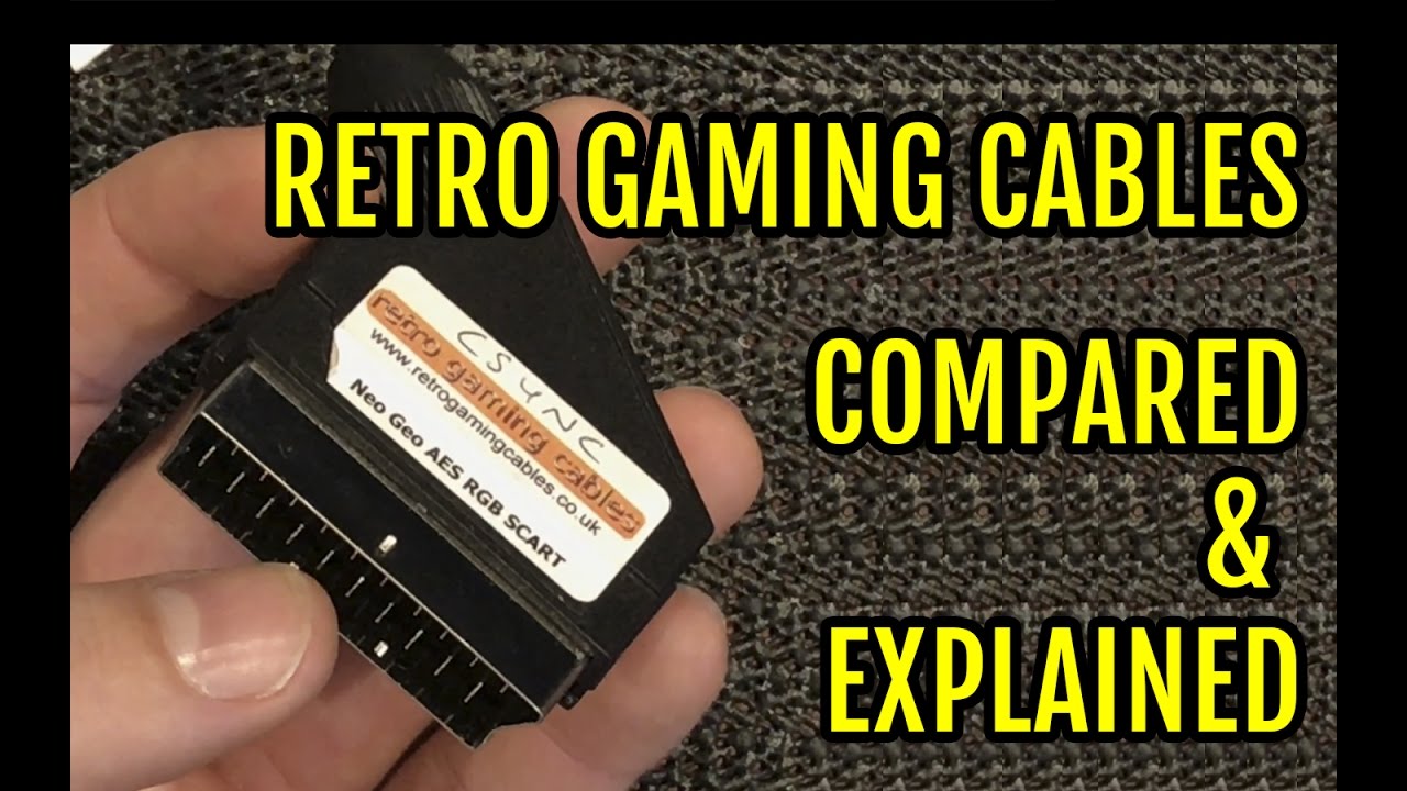Retro Gaming Cables Comparision Explained RGB Cable RGB SCART s-video Component Composite - YouTube