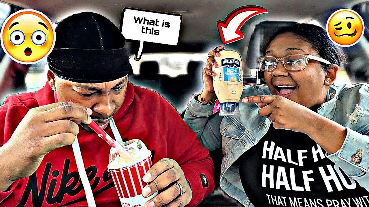 Replacing My Husband MILKSHAKE With REAL MAYONNAISE To See His Reaction..