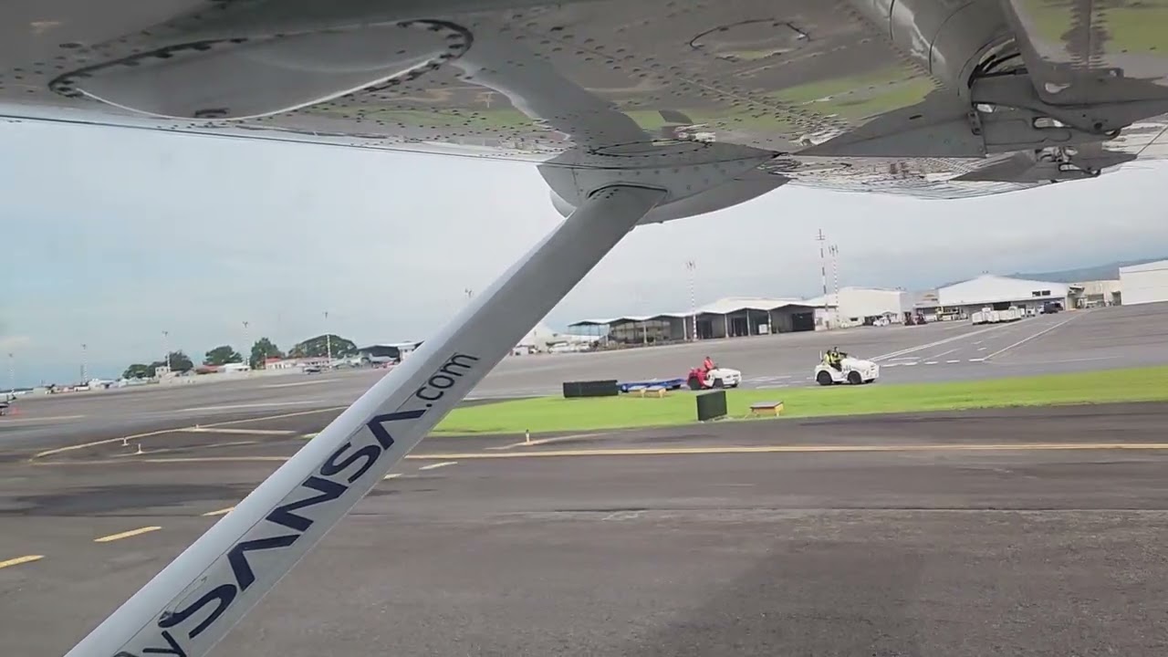 SANSA AIRLINES: Departure from San Jose to Tamarindo via Nosara, Costa Rica on 10/20/2023.