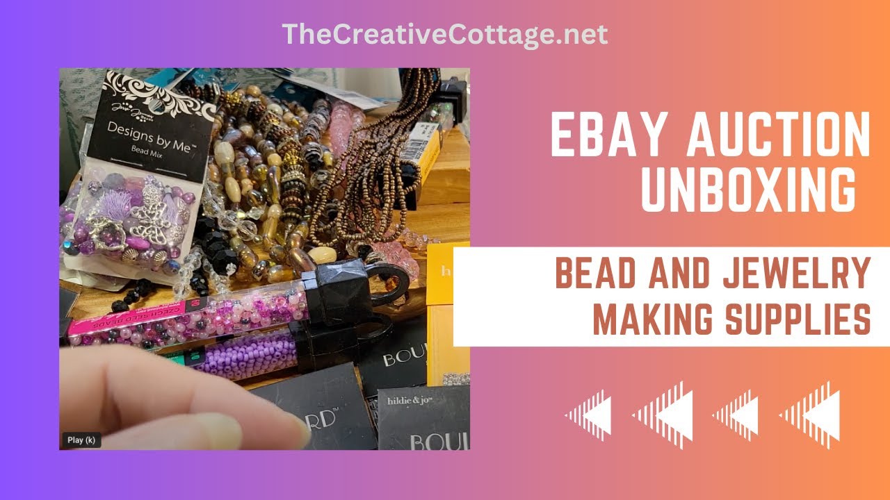 eBay Auctions Craft and Beaded Jewelry Making Supply Stash Unboxing