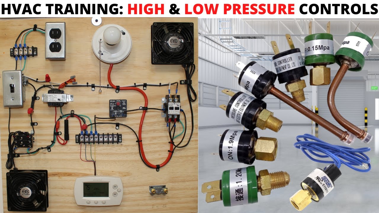 HVAC: Как подключить реле высокого и низкого давления для кондиционера (Как установить регуляторы...