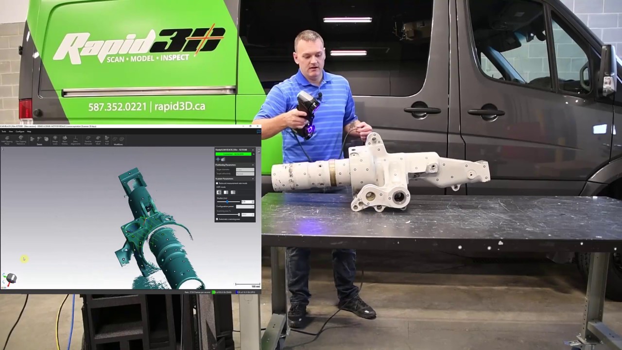 HandySCAN Black Elite Landing Gear Scan Demo