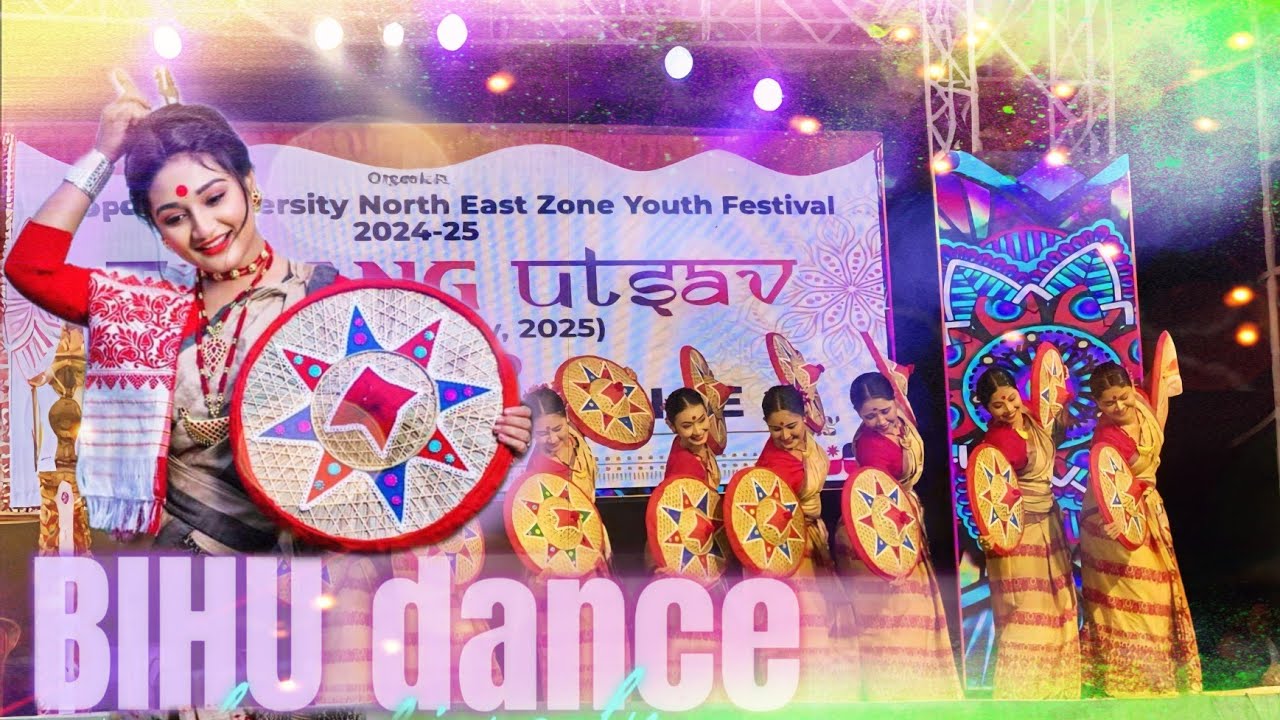 😱🔥Most Energetic BIHU Folk Dance | Cotton University | Tarang Utsav 2k25 🎉 |@Shubhumsing