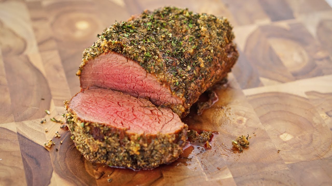 FILÉ MIGNON COM CROSTA DE ERVAS