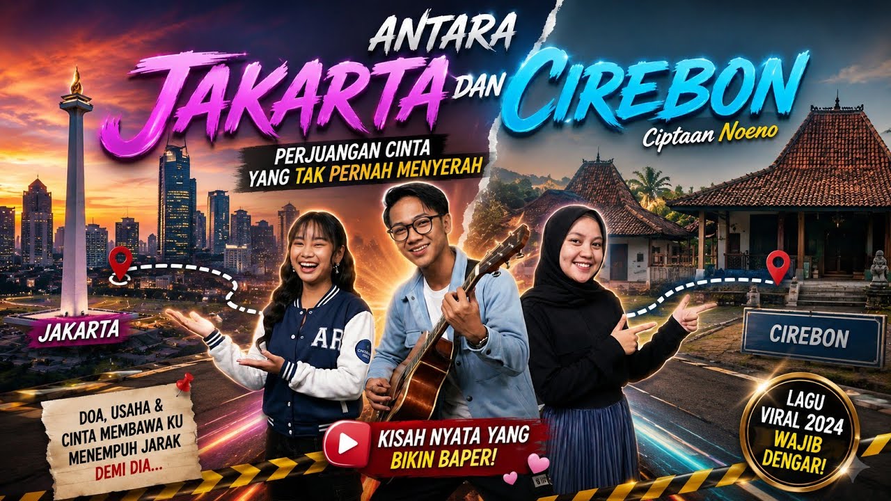 Antara Jakarta Dan Cirebon (Ciptaan.Noeno) Official music video 