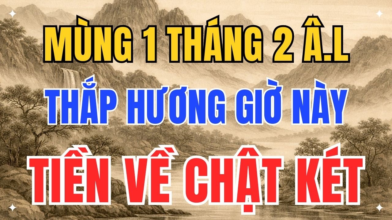 99% Người Không Biết: Mùng 1 Tháng 2 Thắp Hương 2 Giờ Này Cả Tháng Giàu Lộc, Làm Gì Cũng Thuận