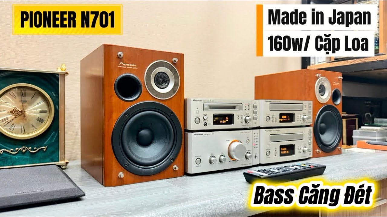 (Giá 4tr8) Bass Cực Mạnh (160w cặp) || Có Giải Mã💥Dàn Mini Đại PIONEER N701 (Vũ 0908804711)