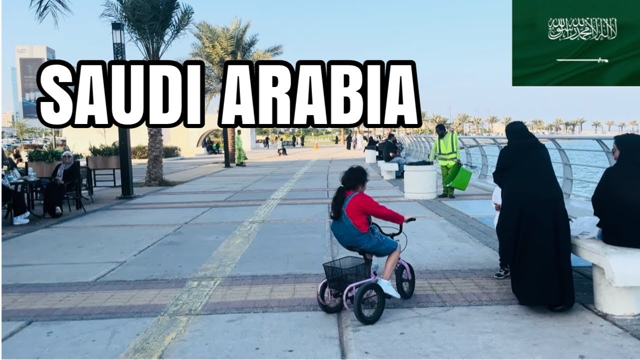 Al Khobar Corniche Walking Tour 🇸🇦 | Real Street Sounds & Sea View
