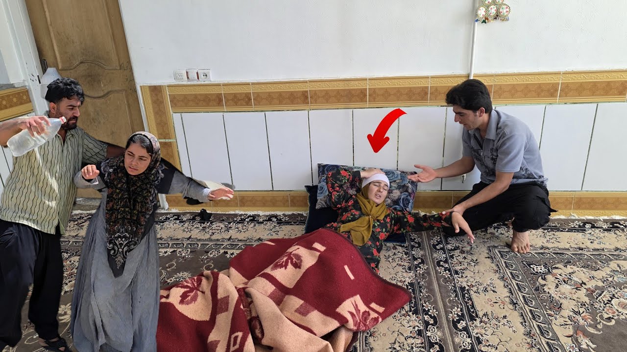 Ayas's concern for Fatima, who is feeling pain: Ayas is trying to get Soraya out.