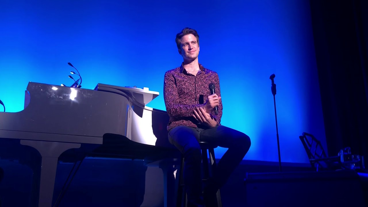 Gavin Creel singing “And So It Goes” with Seth Rudetsky