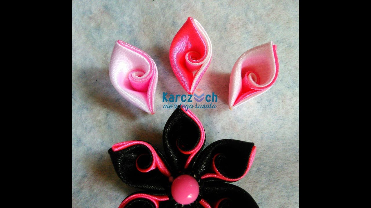Kanzashi #21 Curved petal (easy way)