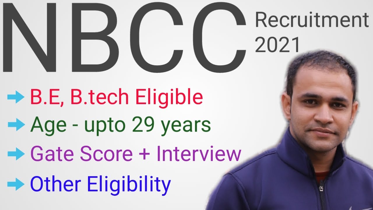 NBCC Recruitment 2021 | Salary ₹40,000 | Freshers Eligible | Permanent Job | NBCC Latest Jobs 2021 |