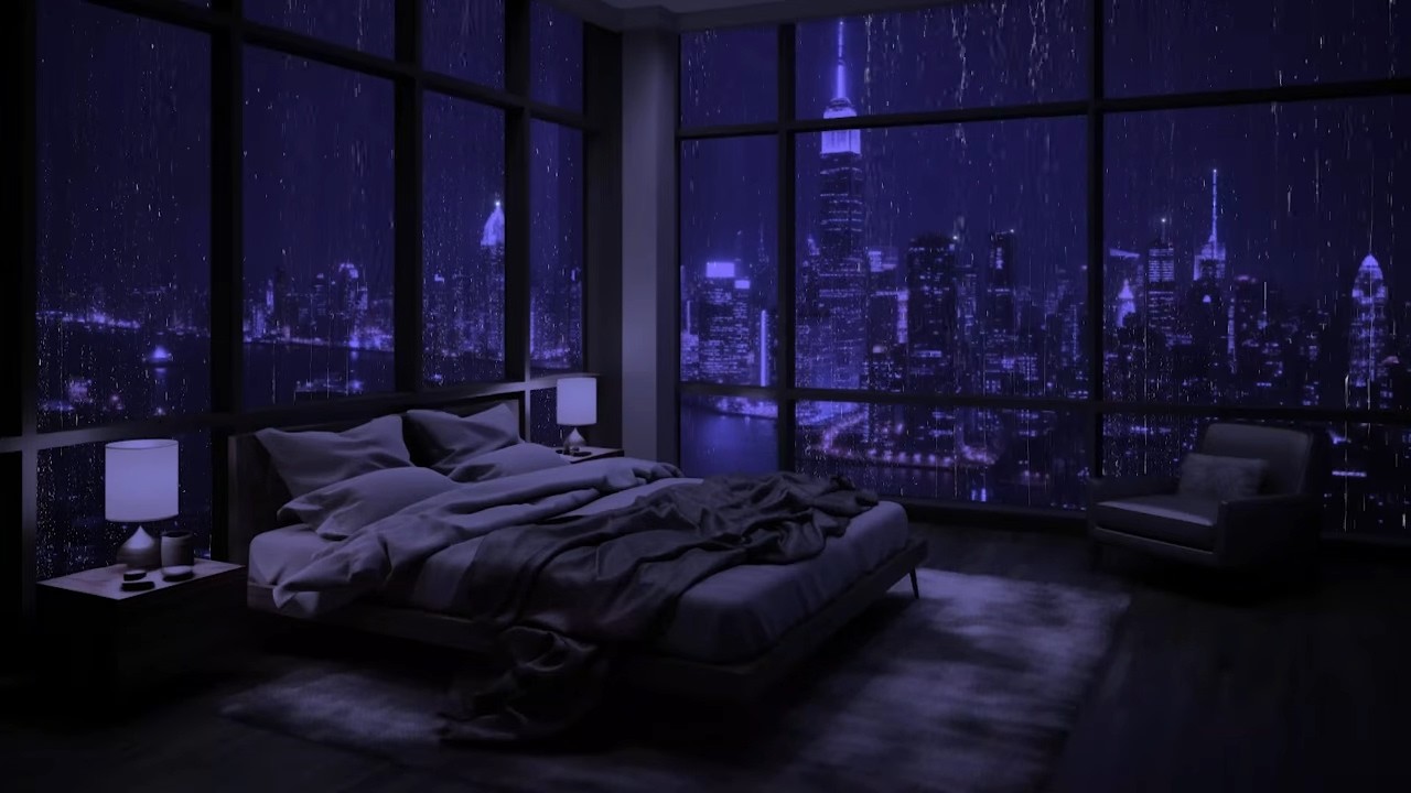 Das Geräusch von Regen in einer gemütlichen Schlafzimmeratmosphäre 🌧️ Tiefschlaf heute Nacht