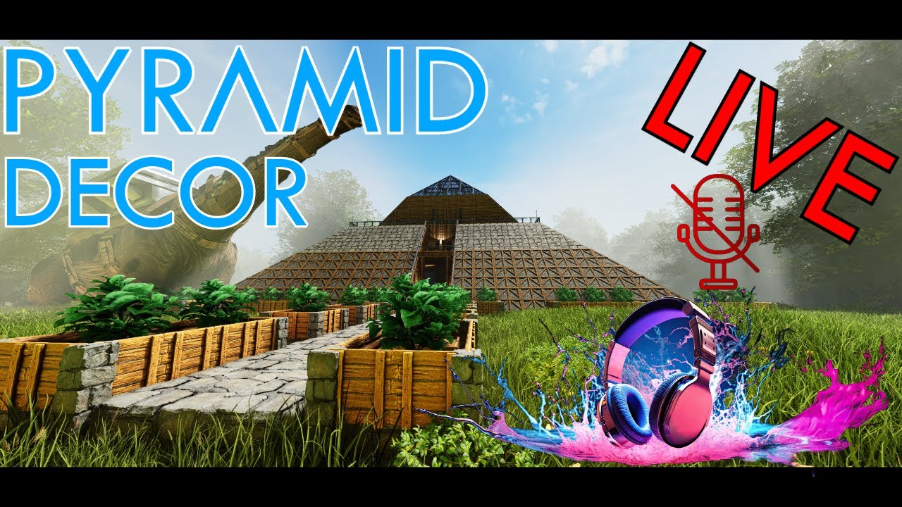 Pyramid Decor |No Mic | Ark Survival Ascended| Building Tips And Tricks