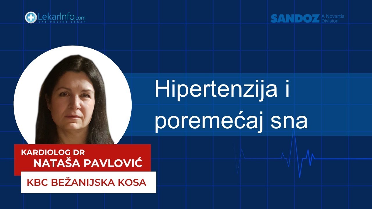 Dr Nataša Pavlović: Hipertenzija i poremećaj sna