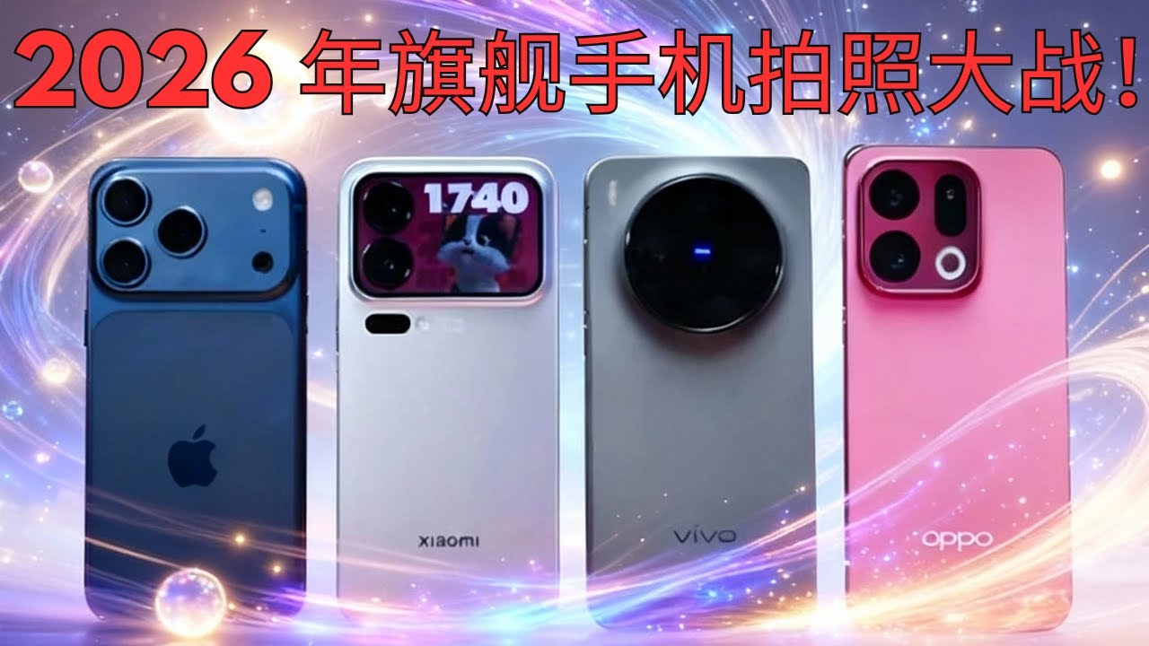 2026 年旗舰手机拍照大战！iPhone 17 Pro vs 小米 17 Pro vs Vivo X300 vs OPPO Find X9 &ndash; 谁将赢得影像之战？