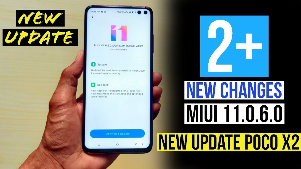 Poco X2 New Update Top 2 Changes | Poco X2 MIUI 11.0.6.0 Update