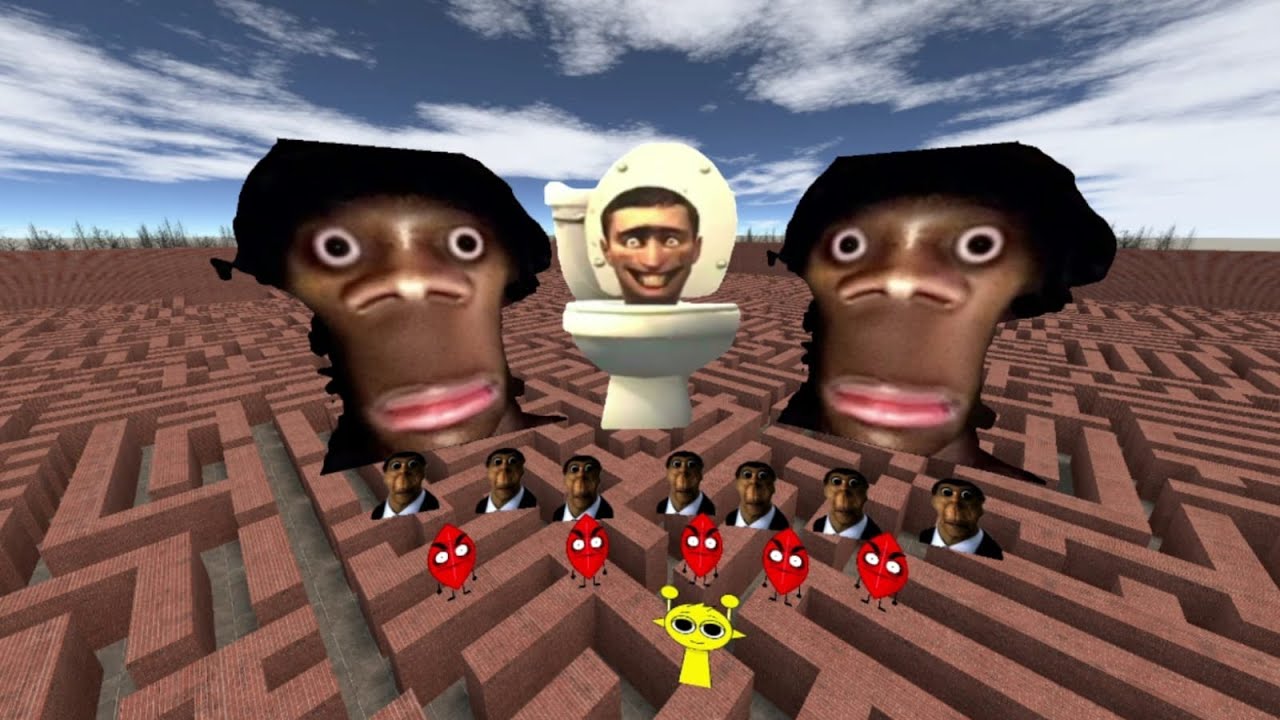 POV ALL NEXTBOT MAZE AND GARRYS MOD 