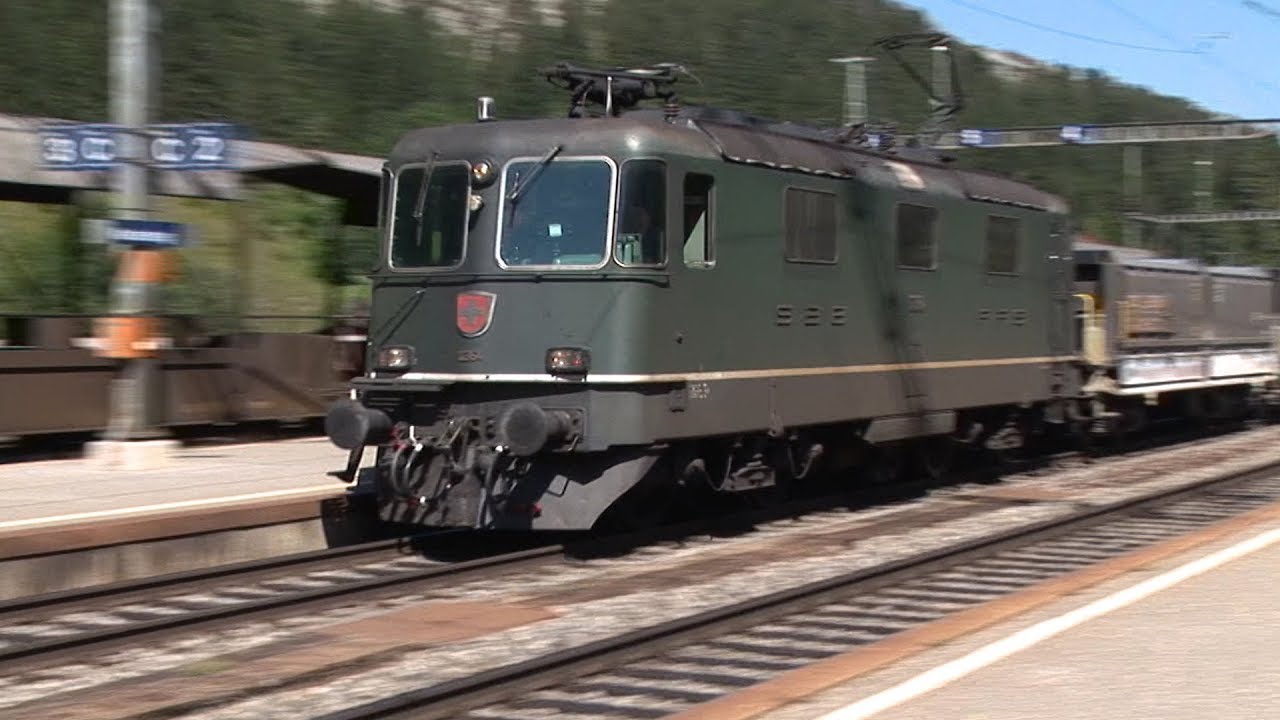 Non-Stop Rail Action at Kandersteg, High in the Swiss Alps