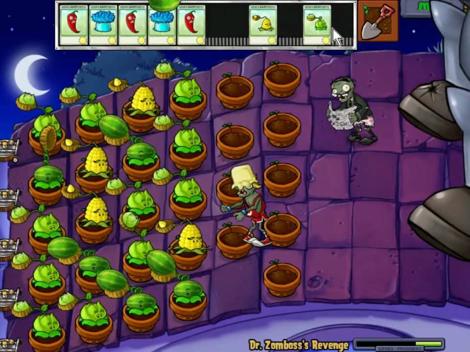 Plants Vs Zombies - Minigame Dr Zomboss Revenge
