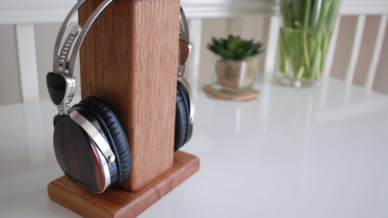 How To Make A Wooden Headphone Stand Out Of Reclaimed Wood