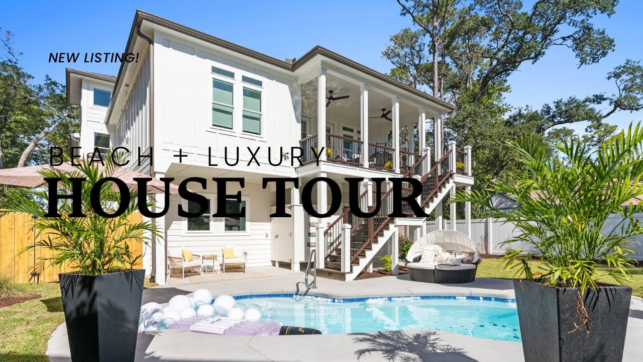 Custom Luxury Beach House Tour in Oak Island NC! (For Sale!)