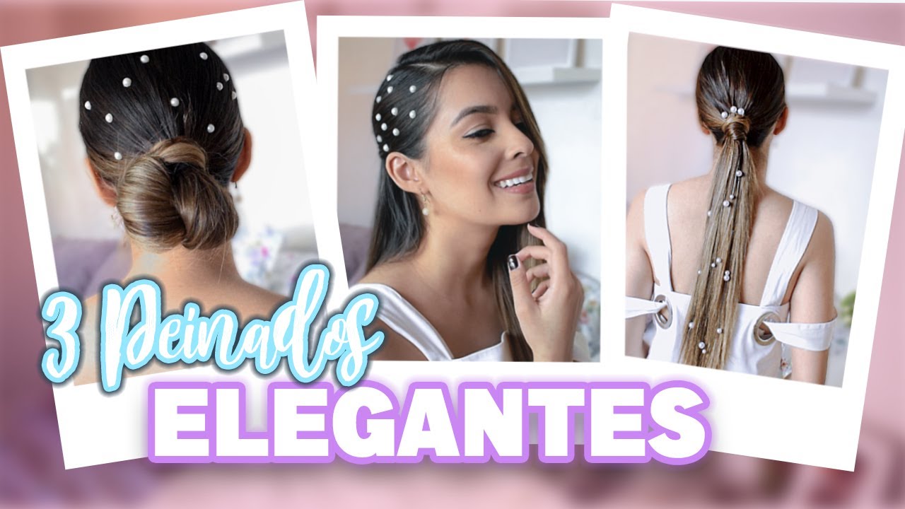 PEINADOS ELEGANTES CON PERLAS - SARA MONTOYA