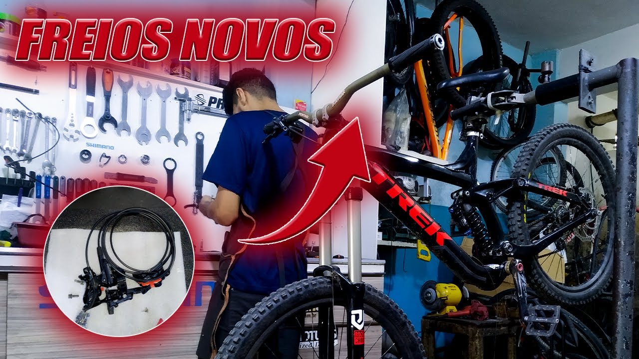 COLOQUEI OS FREIOS NOVO NA BIKE