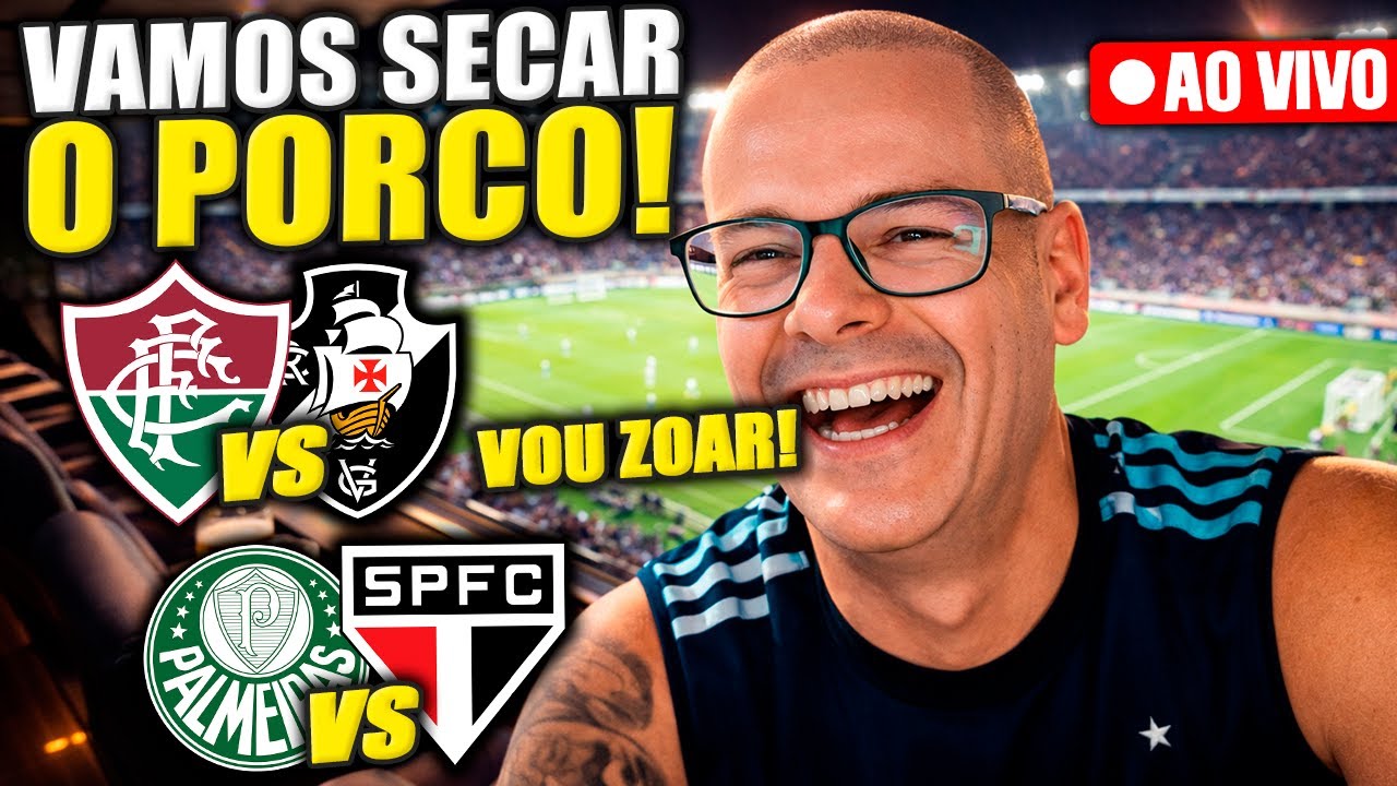 TRANSMISSÃO AO VIVO! VASCO X FLUMINENSE! PALMEIRAS X SÂO PAULO! LIVE RAIZ!