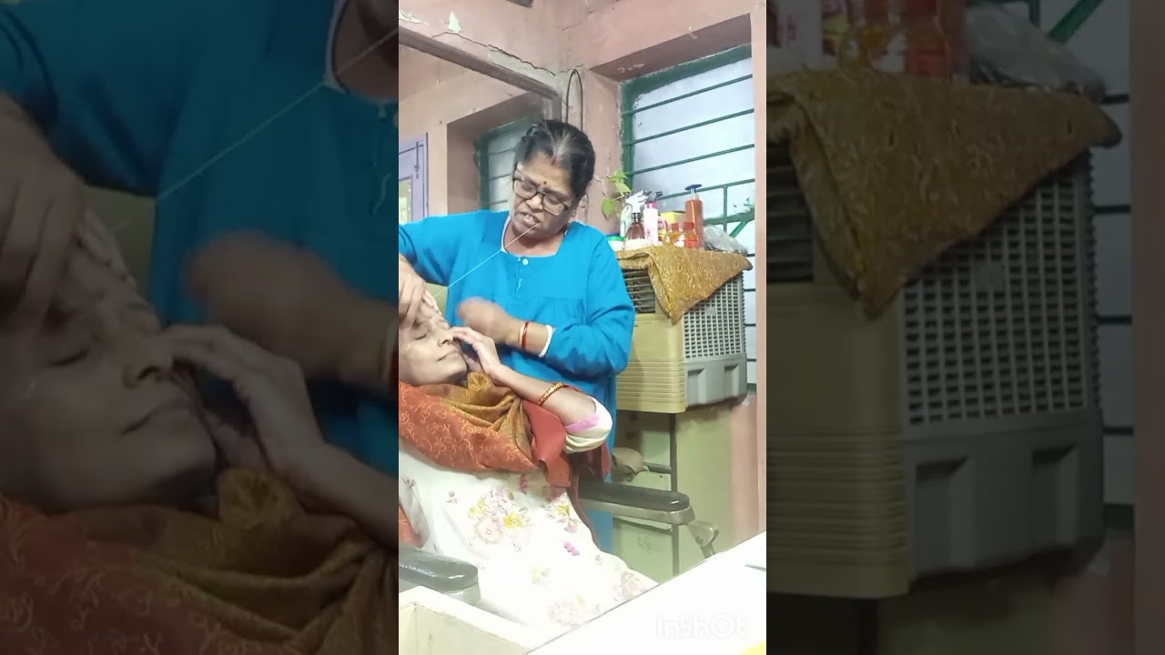 2 महीने बाद में ब्यूटी पार्लर गई आइब्रो बनाने मेरा जितना चादर है उतना ही पर फैलाता हूं🙏 #beautyparlo