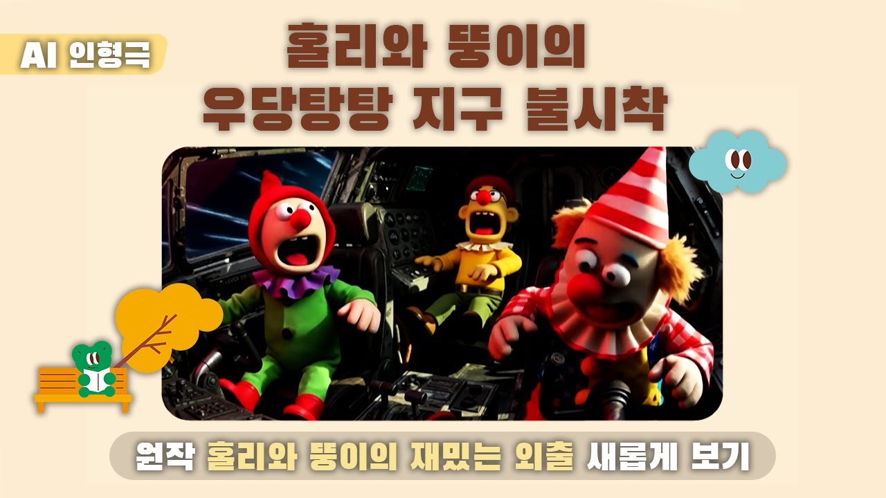 [AI 인형극] 홀리와 뚱이의 우당탕탕 지구 불시착 | 홍준서