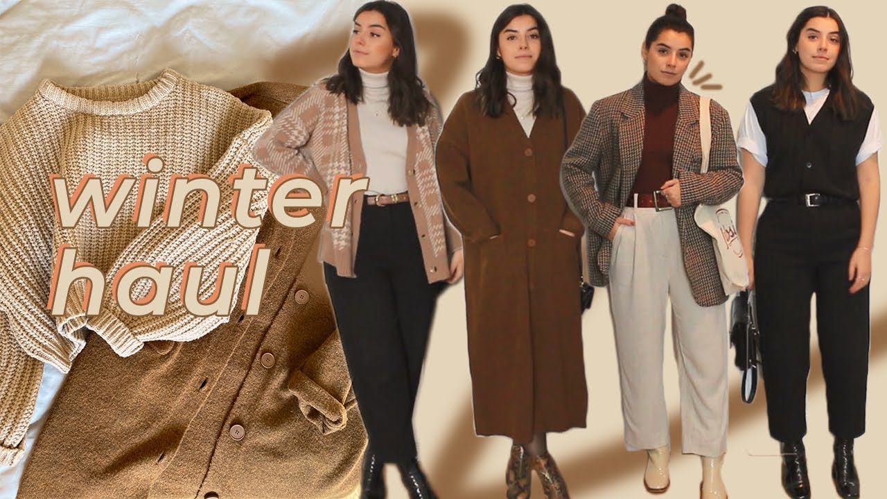 Winter try on haul & outfit inspo | oak + fort, aritzia & thrift