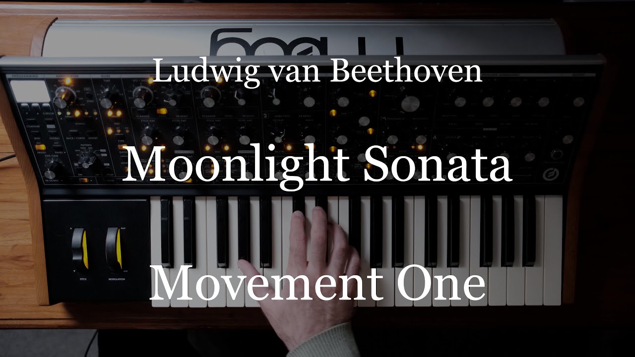 Moonlight Sonata by Beethoven on the Moog Sub37, Mvt. I