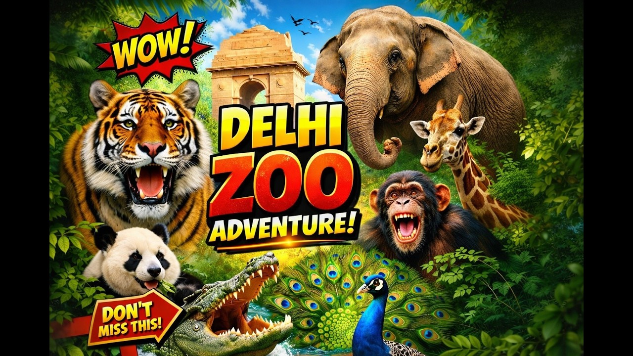 Inside Delhi Zoo 🦁 | Shocking Animal Moments You Won't Believe! 😲 | Full Zoo Tour 2026