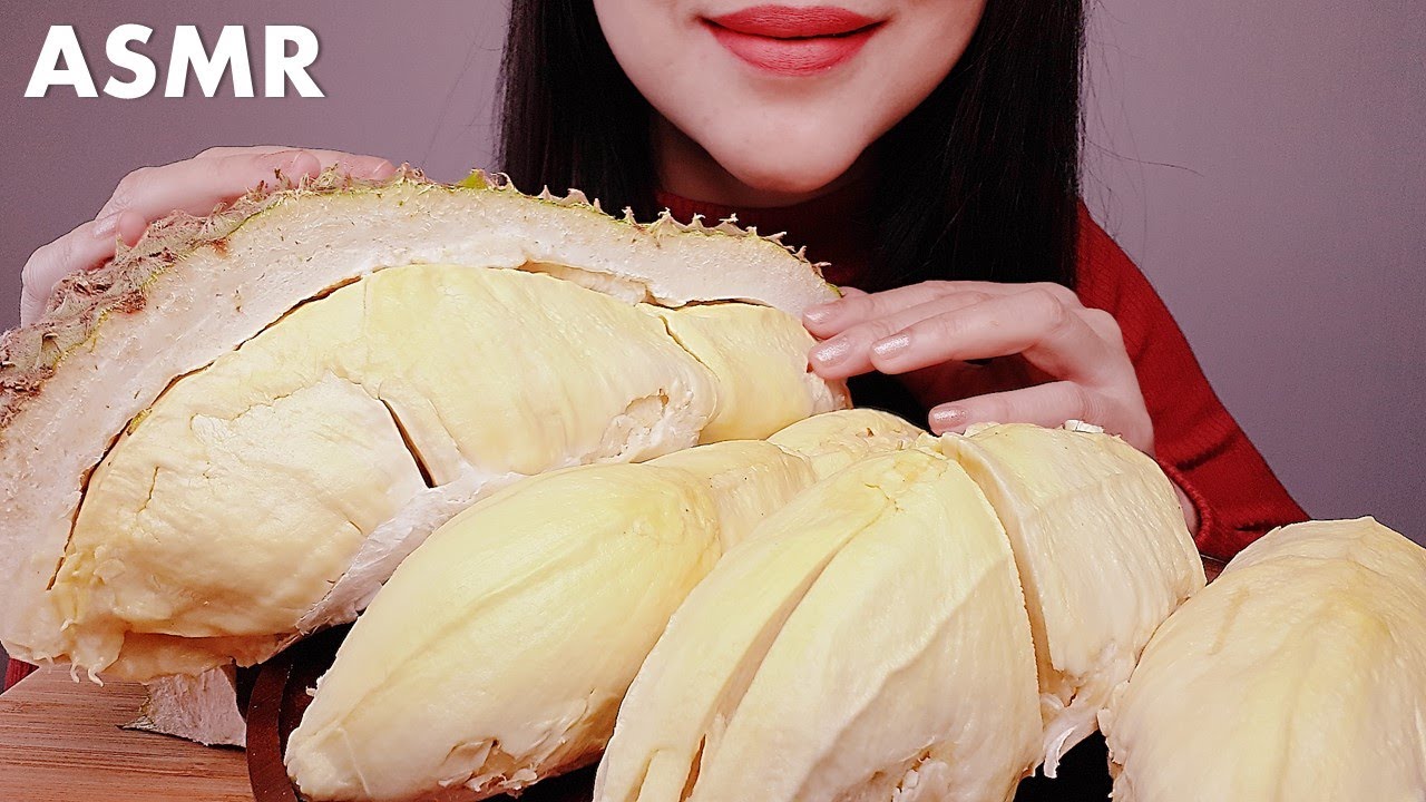 [ASMR] กินโชว์ |กินทุเรียนหมอนทอง ทุเรียนใต้ ทุเรียนลูกใหญ่มาก 5.5 กิโล No Talk |กินกับเพลิน