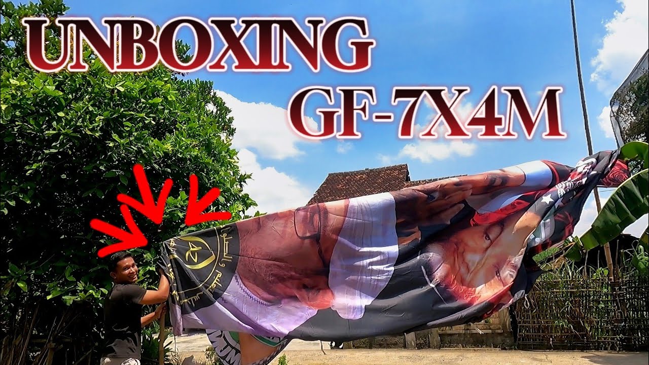 UNBOXING BENDERA SHOLAWAT GF-7X4M