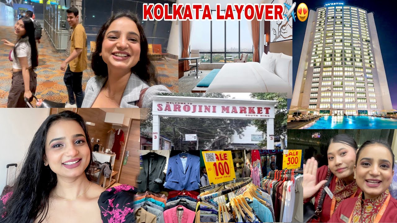 Finally, I did shopping from Sarojni Market 🤩🛍️|| Aircraft got Diverted to Kolkata ✈️#layover