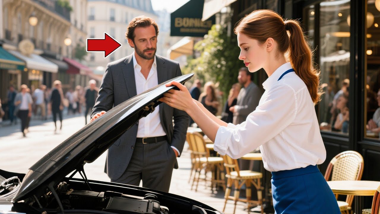 Une SERVEUSE aide un MILLIONNAIRE en panne… il découvre qu’elle cache un secret bouleversant.