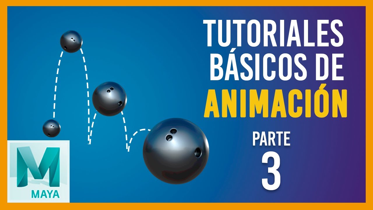 Curso GRATUITO de animación en Maya 🤯🤯 : #3 Rebote de pelota horizontal de bolos/Bowling ball Bounce