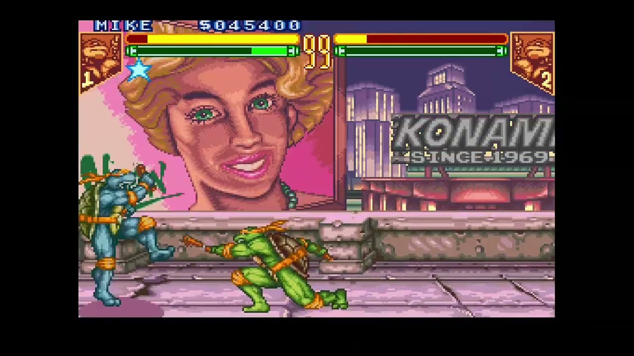 TMNT Tournament Fighters, уровень 7 (Майки сражается со всеми), 18 мин 17 сек, мировой рекорд в с...