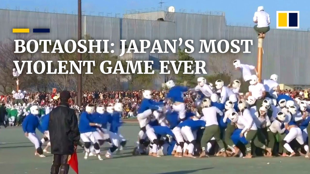 Military cadets take on Japan&rsquo;s wildest game &ndash; Botaoshi
