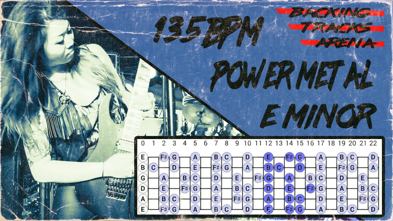 Power Metal Backing Track | E minor 135 BPM